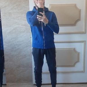 Vintage blue hoodie sweater